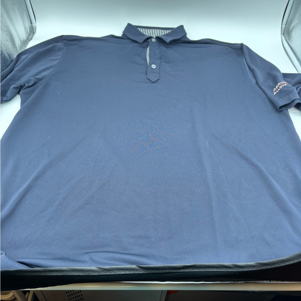 FJ footjoy men’s golf polo navy blue‎ sz XXL